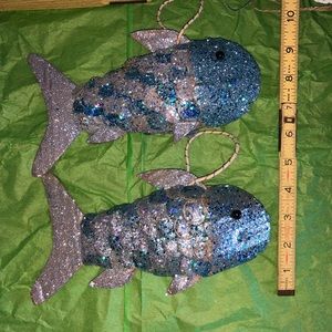 Beach fish Christmas ornaments